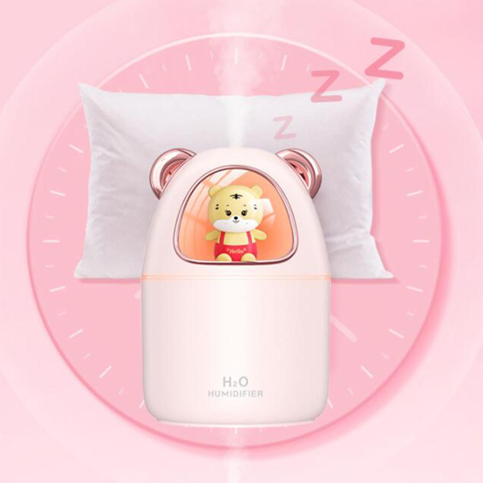 2Pcs Air Humidifier Night Light Aroma Diffuser Two Modes for Hotel Travel