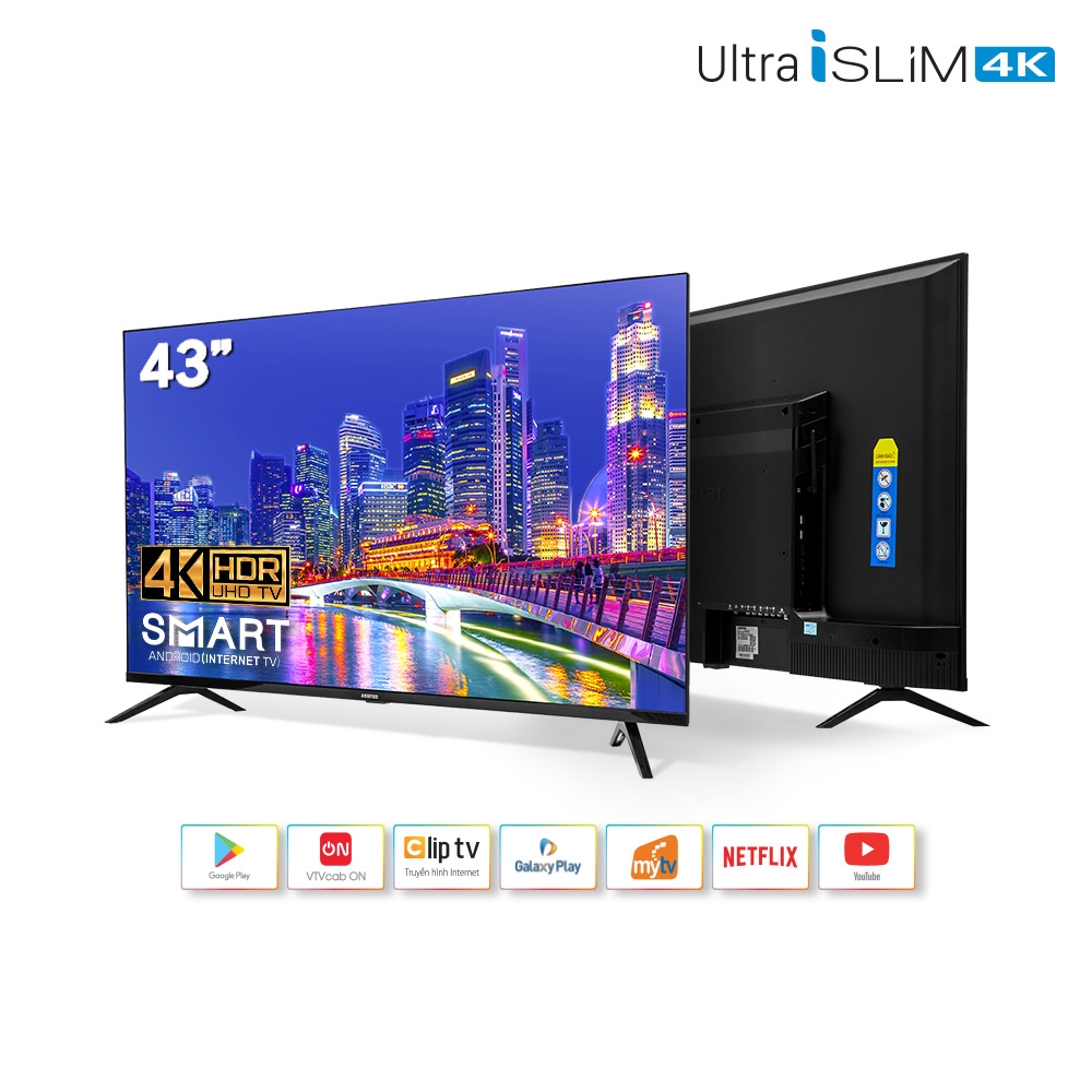 Android Tivi Asanzo 4K 43 inch 43U72 - Model 2022