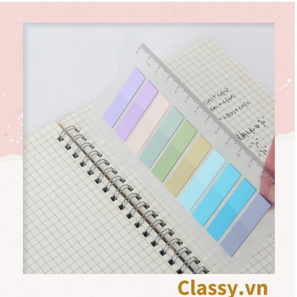 Tệp giấy note ghi nhớ Post-It Classy , màu pastel dễ thương tiện dụng; kích thước 4,6 * 1,5cm PK500