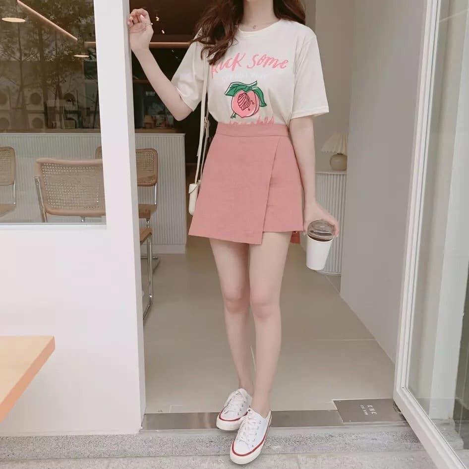Đào áo cotton mix chân váy