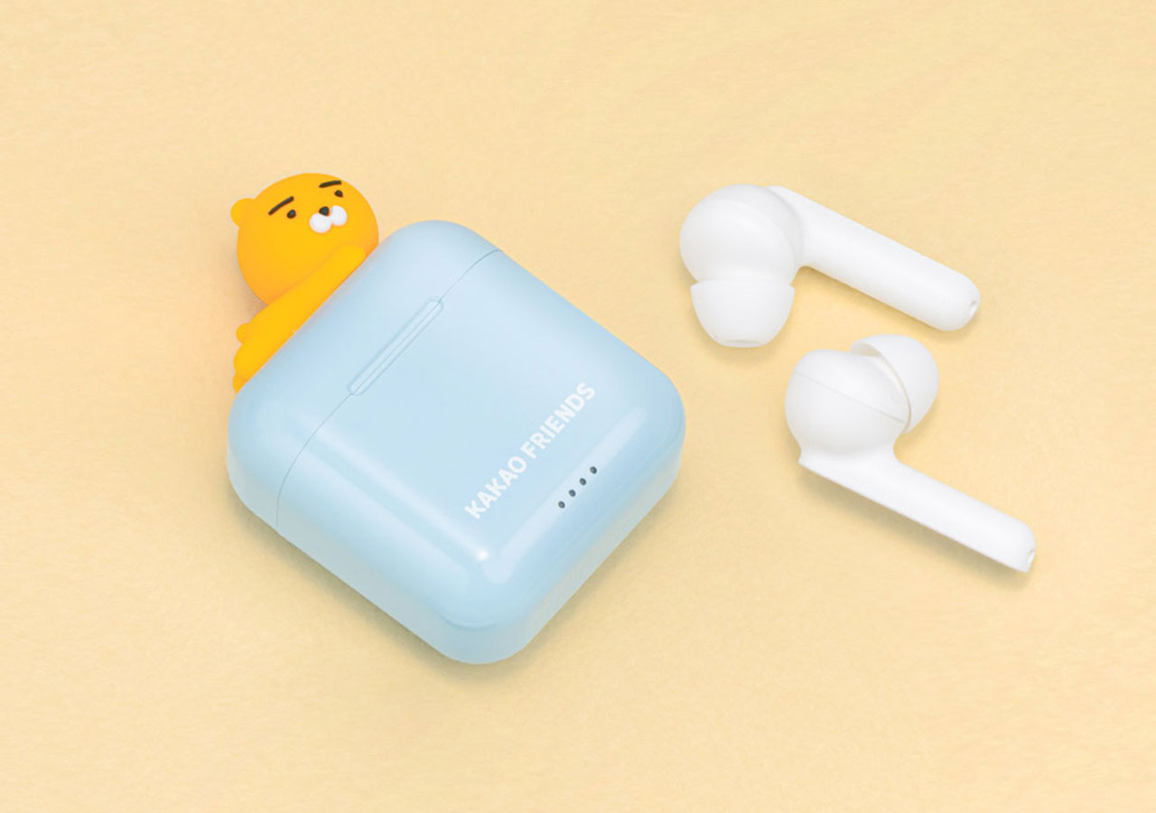 Tai Nghe Không Dây Bluetooth K1 Earbuds Ryan &amp; Apeach KAKAO FRIENDS - Hàng chính hãng