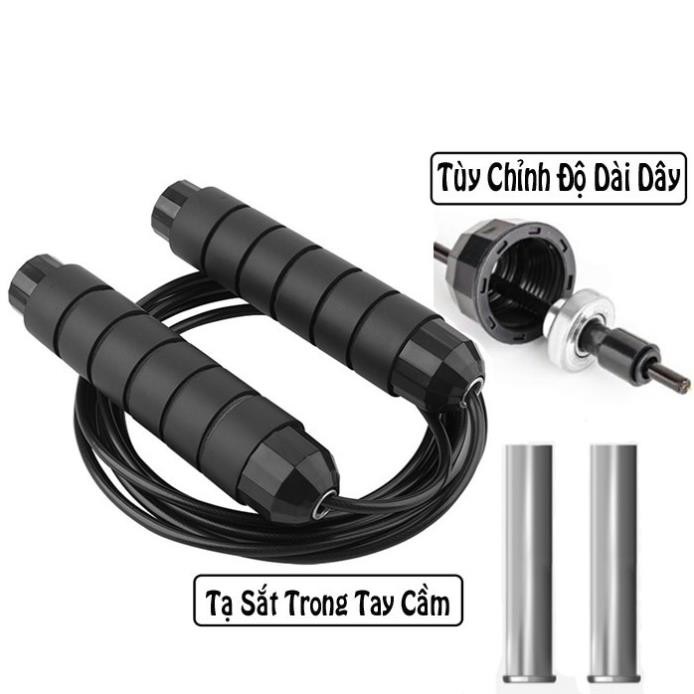 Dây Nhảy Thể Dục Lõi Thép Đàn Hồi 2.7m Bền Chắc Hỗ Trợ Giảm Cân,Tập Thể Lực Tại Nhà