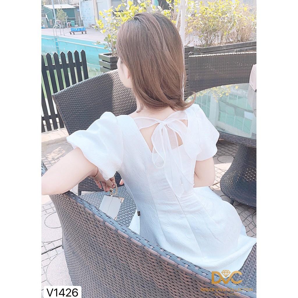 Váy trắng tay bồng V1426 - ĐẸP SHOP DVC