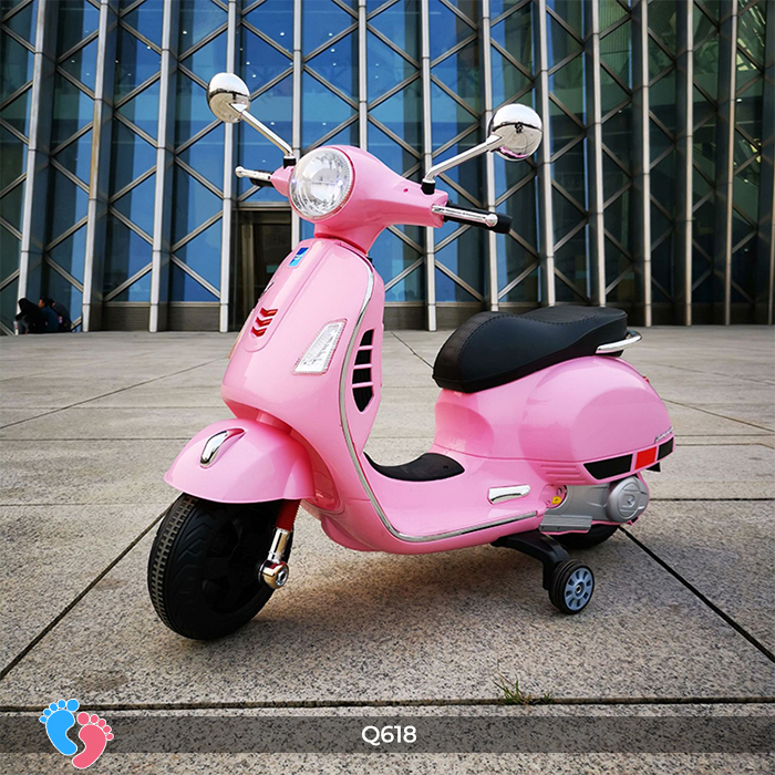 Xe máy điện Vespa cho bé BABY PLAZA Q618