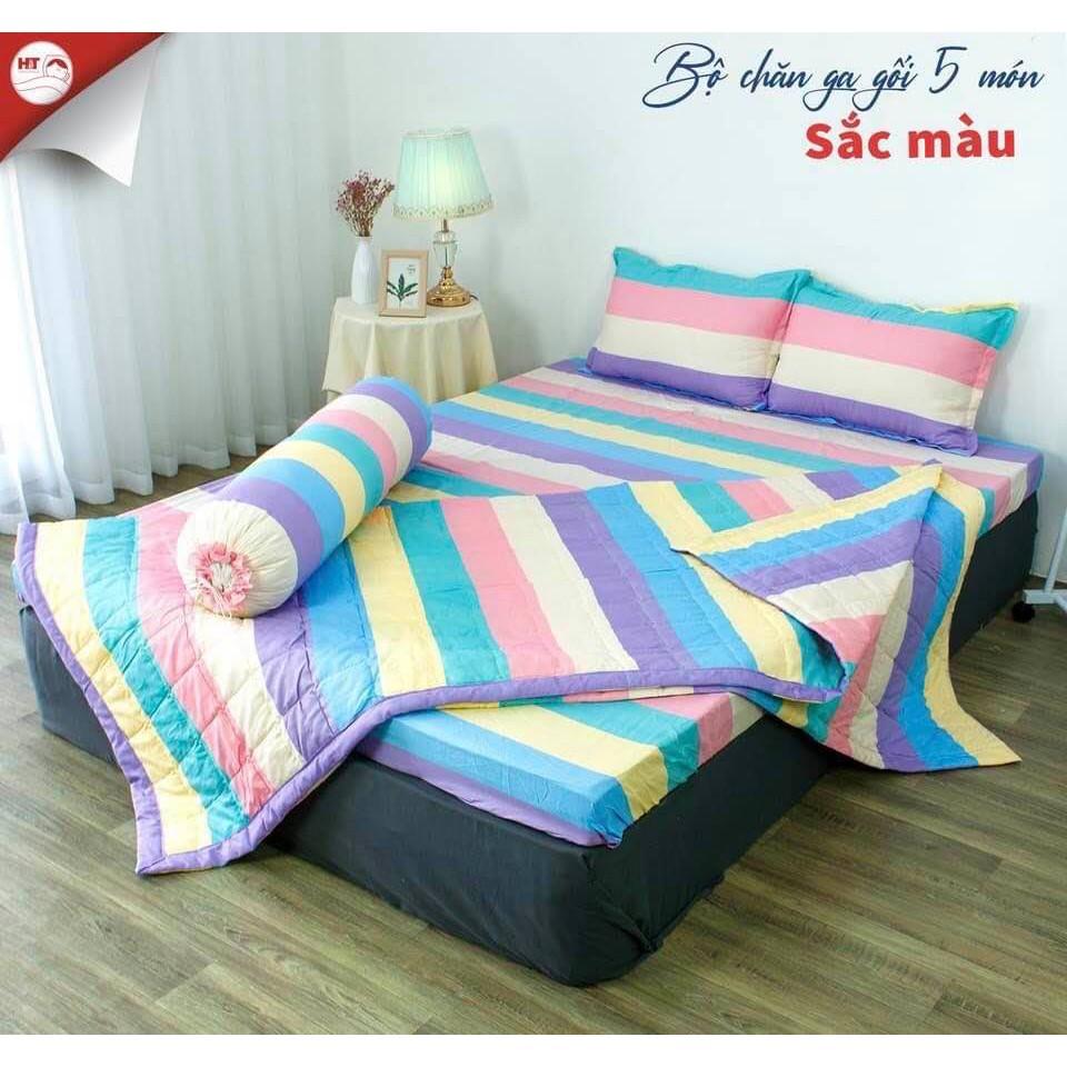 Bộ ga gối cotton poly giá rẻ 4 món