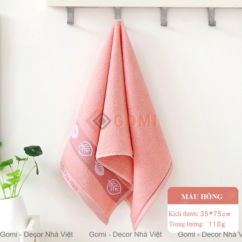 Khăn Tắm/Khăn Mặt Cotton Mềm Mại Thấm Hút Nước 34x75cm Nhanh Khô