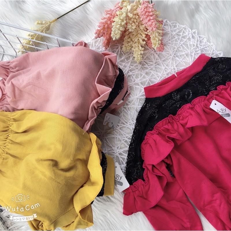 ÁO KIỂU CHẤT COTTON LEN CHO BÉ GÁI
