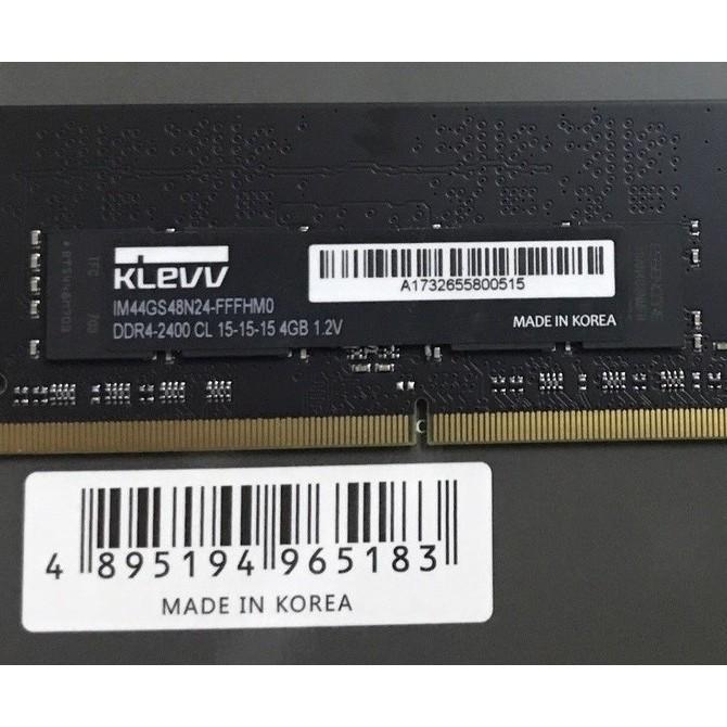 Ram Laptop Klevv DDR4 8GB Bus 2400GHz 1.2V Sodimm PC4-2400 2666 2133MHz Dùng Cho Máy Tính Xách Tay