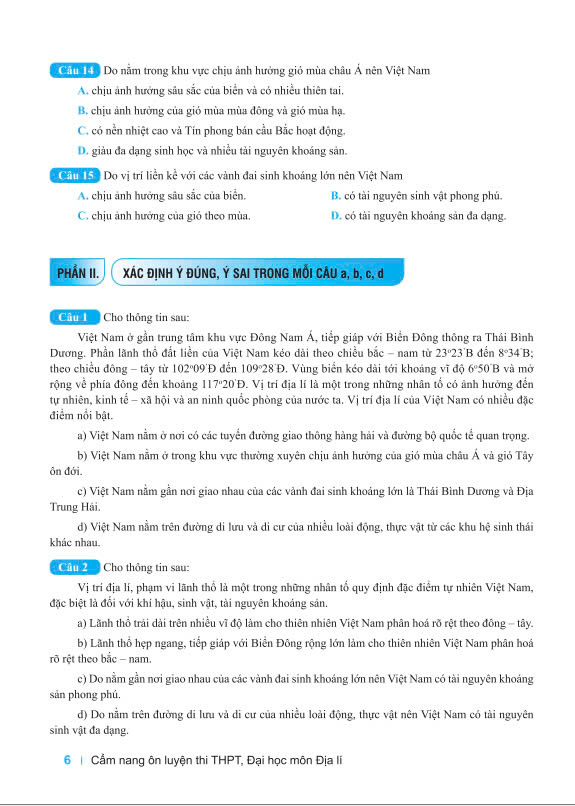 Sách - Cẩm Nang Ôn Luyện Thi THPT, Đại Học Môn Địa Lí - Biên soạn theo chương trình GDPT 2018 - ndbooks