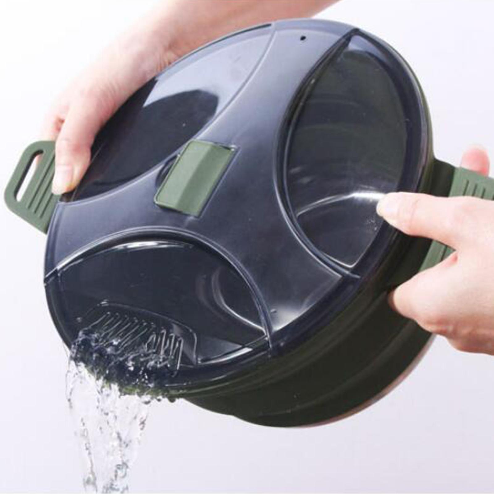 2.5L Collapsible Camping Cooking Pot Outdoor Cookware Water Kettle Teapot