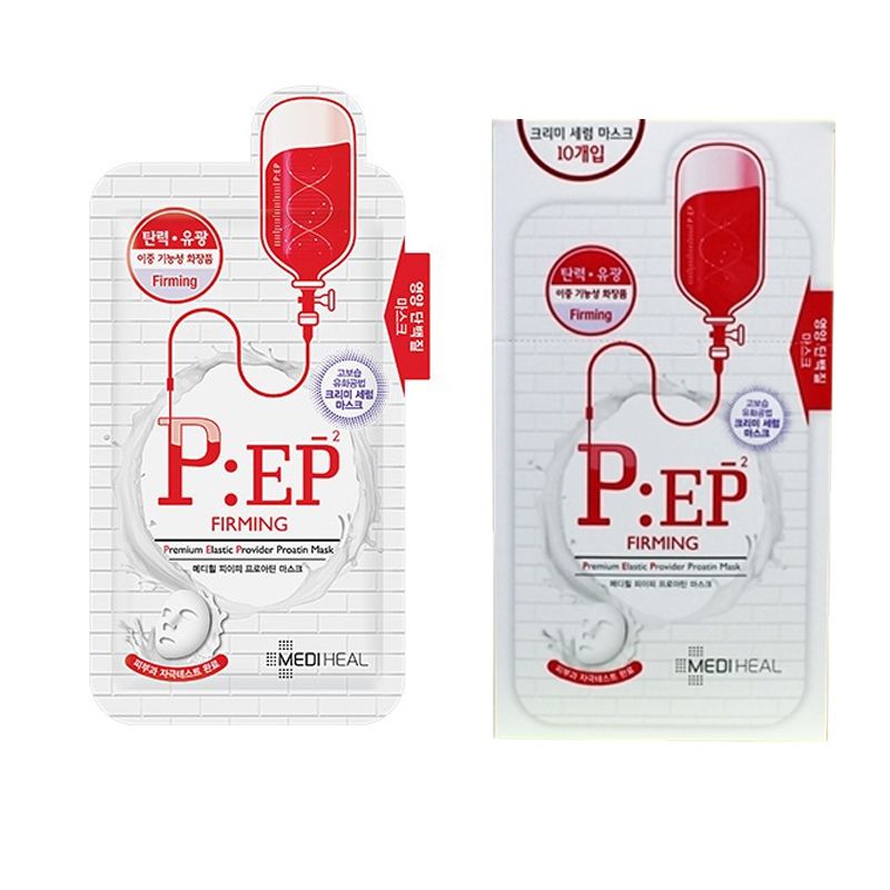 Combo 10 Mặt nạ dưỡng nâng cơ săn chắc da, chống lão hóa Mediheal P:EP Proatin Mask 25ml x10