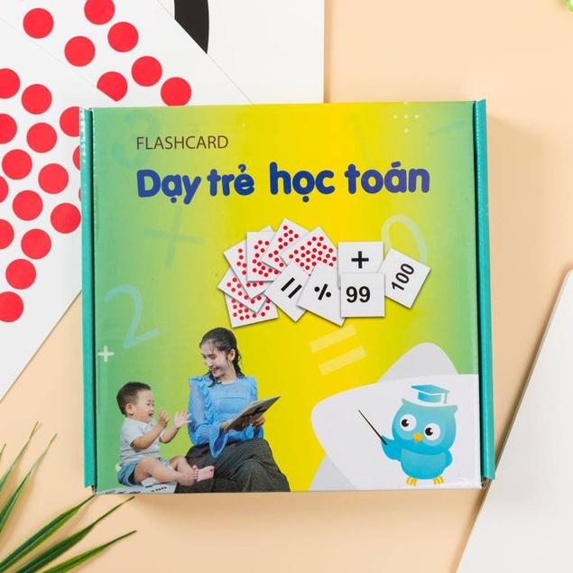 Thẻ flashcard học toán thông minh cho bé chuẩn glenn doman 59 thẻ giúp bé btư duy logic