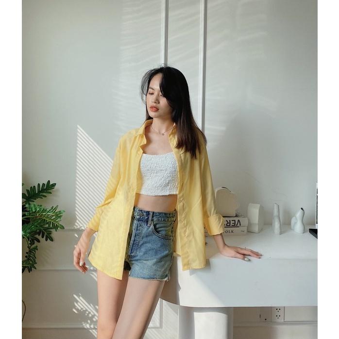 Áo sơ mi form rộng color block REVERCLOTHINGS Pana Shirt