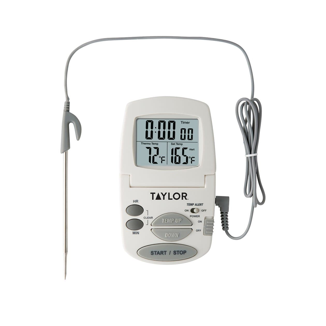 Nhiệt Kế Nấu Ăn Kết Hợp Đồng Hồ Đếm Giờ Chất Lượng Tốt, Taylor USA