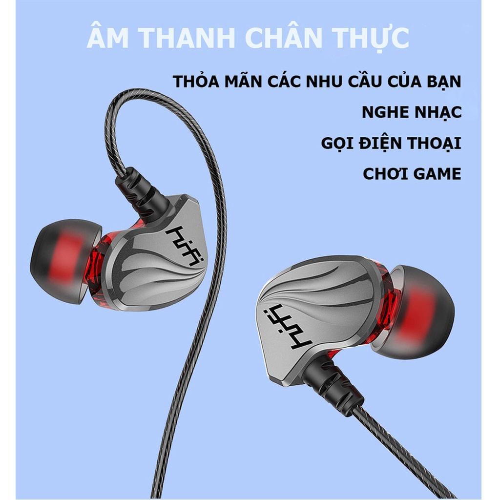 Tai nghe nhét tai có dây gaming super Bass chống ồn hiệu quả, âm thanh khủng có Mic đàm thoại S2000 Pro