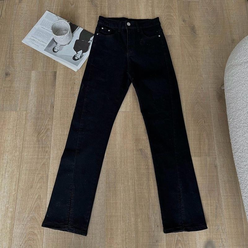 Quần jeans xẻ gấu Bu Jian