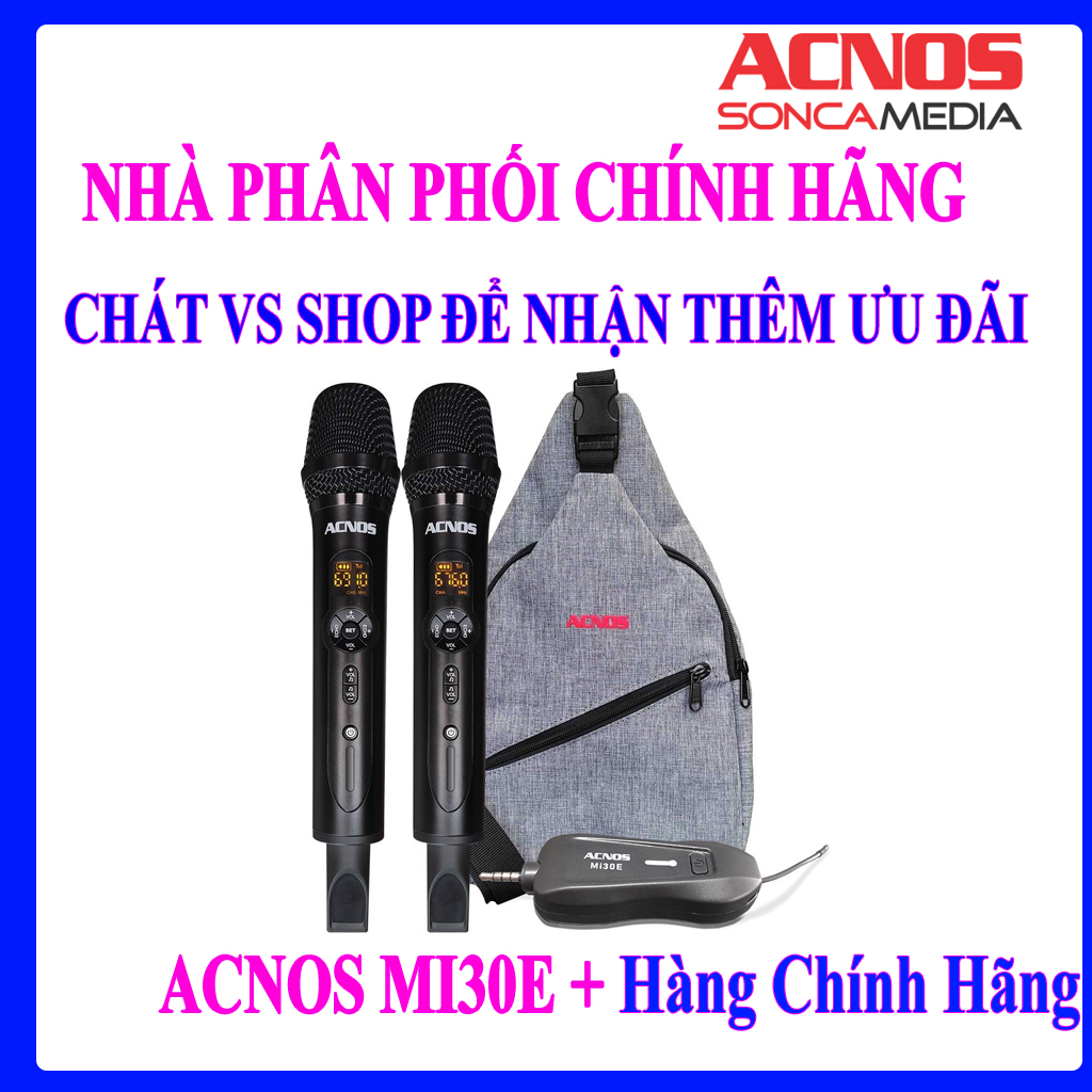 Vang cơ mini Acnos Mi30E + túi đựng + kèm 2 micro nhôm