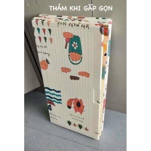 Thảm xốp XPE gấp gọn cho bé, kích thước dày, chống trơn trượt, chống thấm