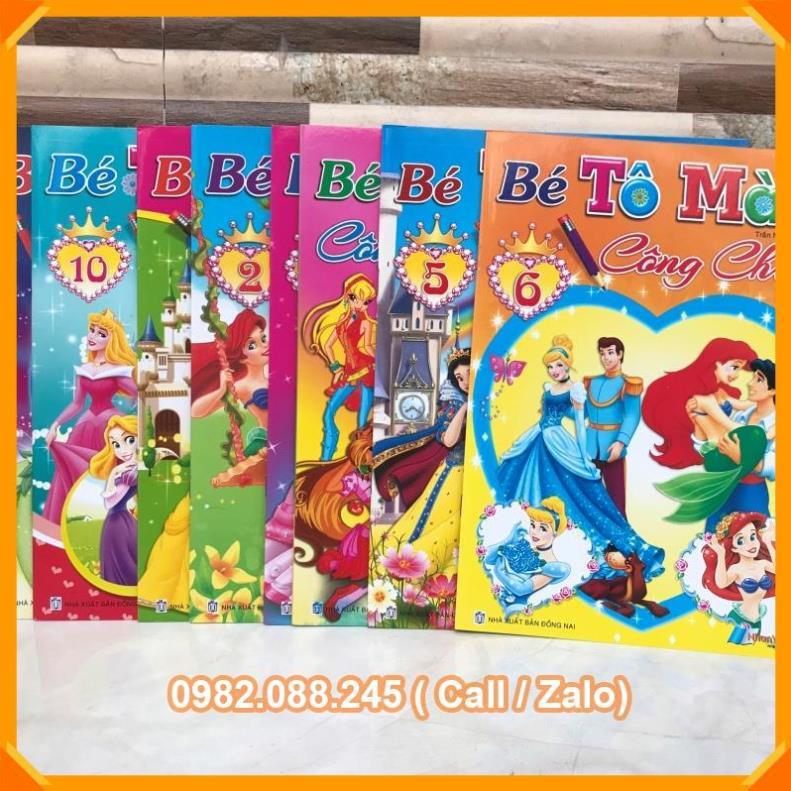 BÉ TẬP TÔ MÀU CÔNG CHÚA