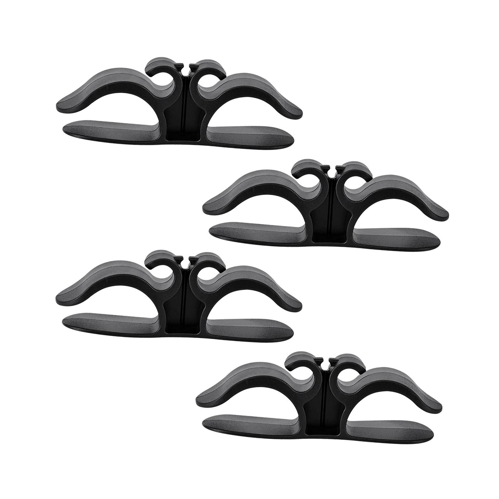 4 Pieces Cable Organizer, Wall Cables Management, Wall Mounted Wire and Cords Holder, USB Cable Organizer Holder