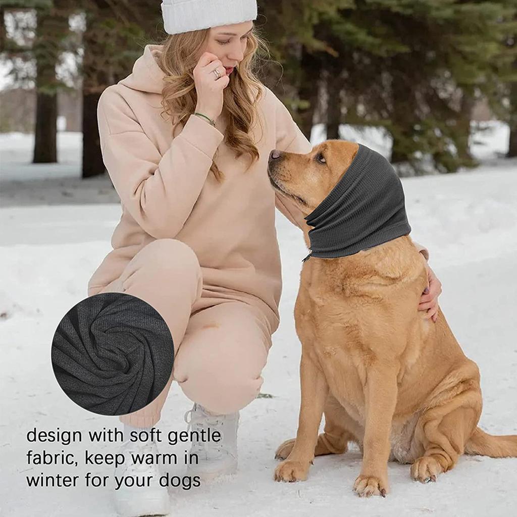 Dog Snood Headwear Comfort Dog Hoodie Ear Wrap Anti- Winter Warm