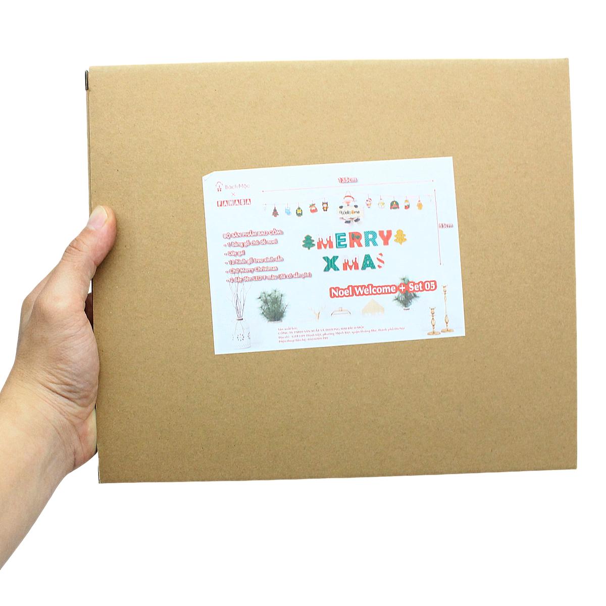 Dây Hình Gỗ Treo Tường Trang Trí Giáng Sinh - Bách Mộc - Welcome