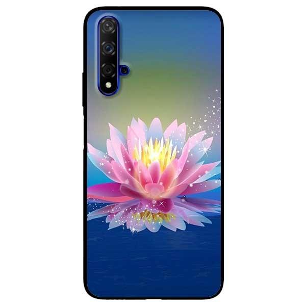 Ốp lưng dành cho Huawei 5t - Mate 20 - Mate 20 Pro mẫu Sen Xanh Hồng