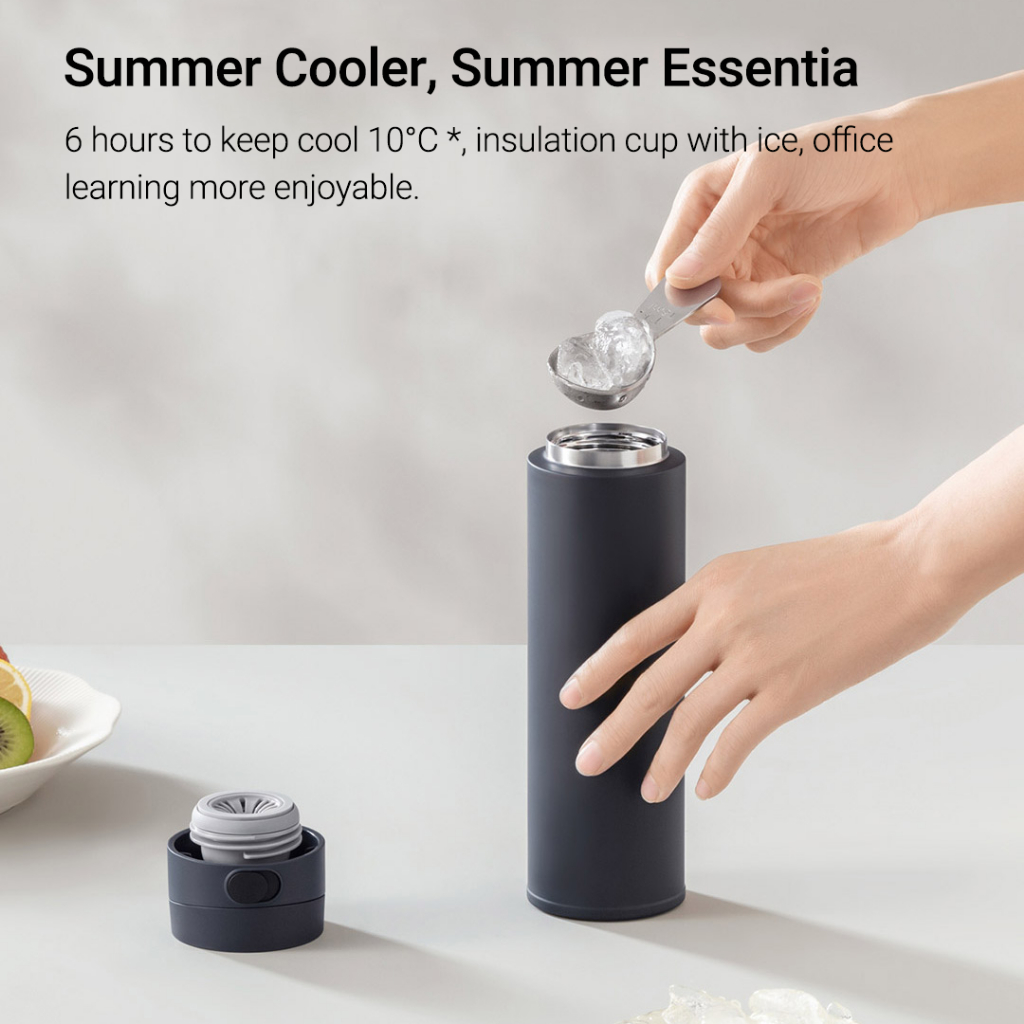 Xiaomi Bình Nước Giữ Nhiệt 6 Tiếng Bằng Thép Không Gỉ 316l Dung Tích 480ml