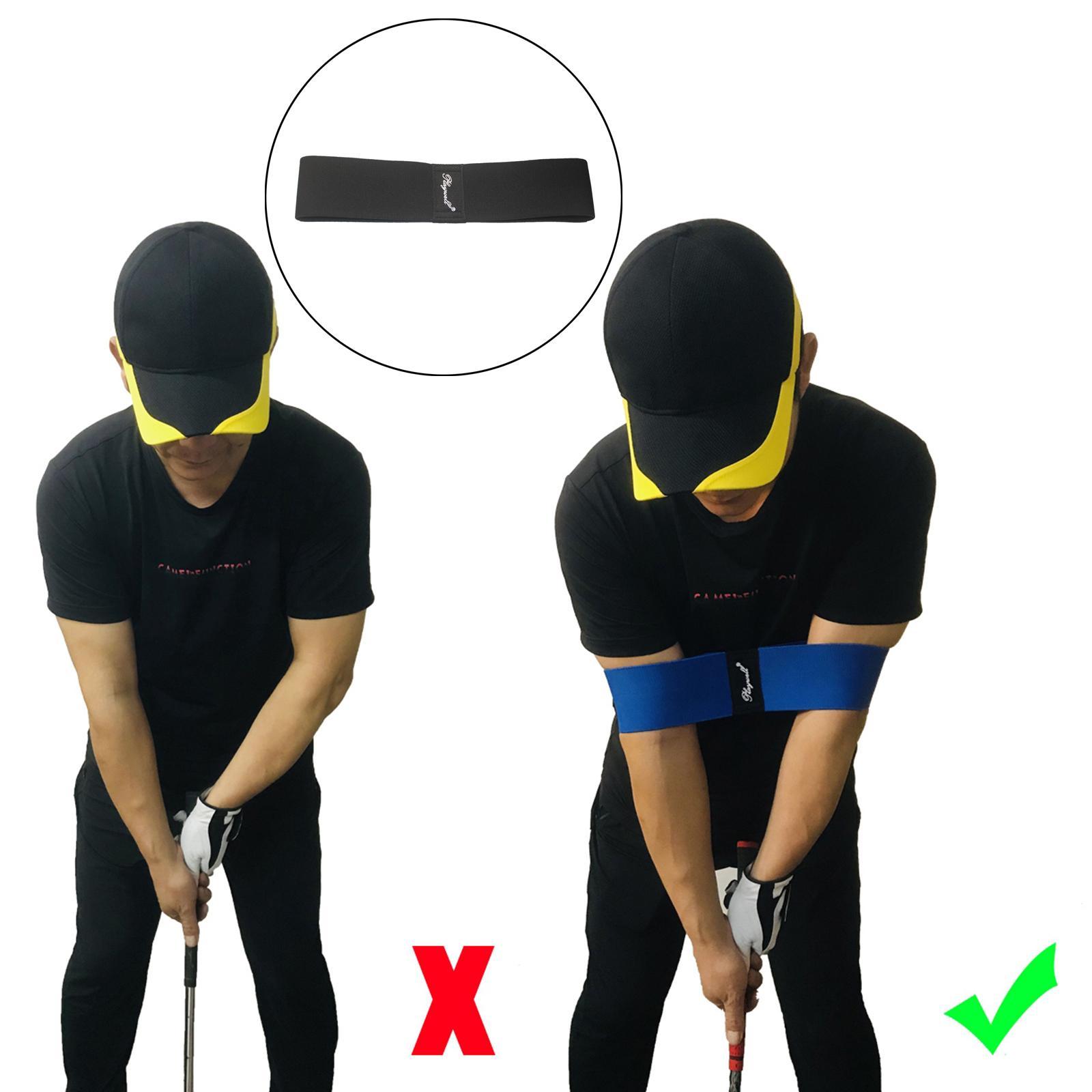 Golf Swing Trainer Arm Band Posture Motion Correction Belt, Professional Training Aid mens Womens Golfer Beginner Practice