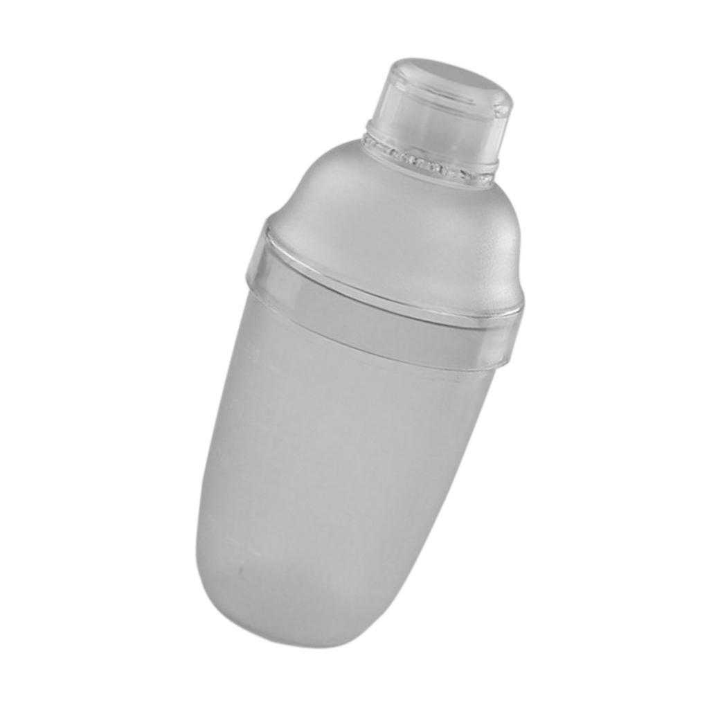 Plastic Cocktail Shaker Mixer Drink with Measurement Bartender Tool