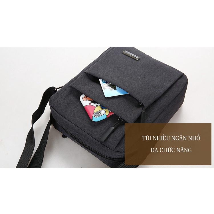 Túi đeo chéo nam Mini nhỏ gọn Slim Bag Unisex vải Oxford nhập khẩu chống thấm nước T44