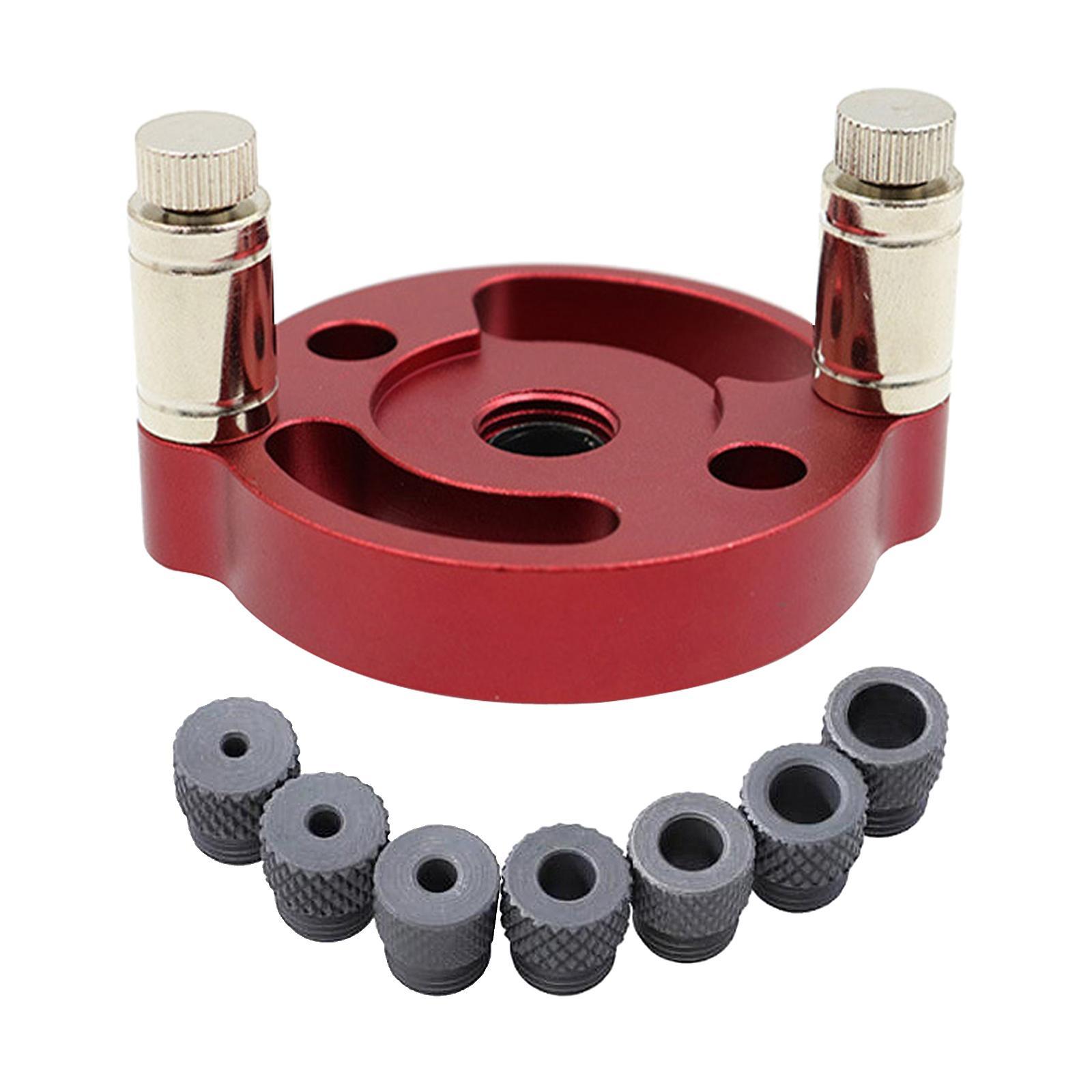 2Set 2-10mm Self-Centering Doweling Jig Set Vertical Hole Puncher Locator