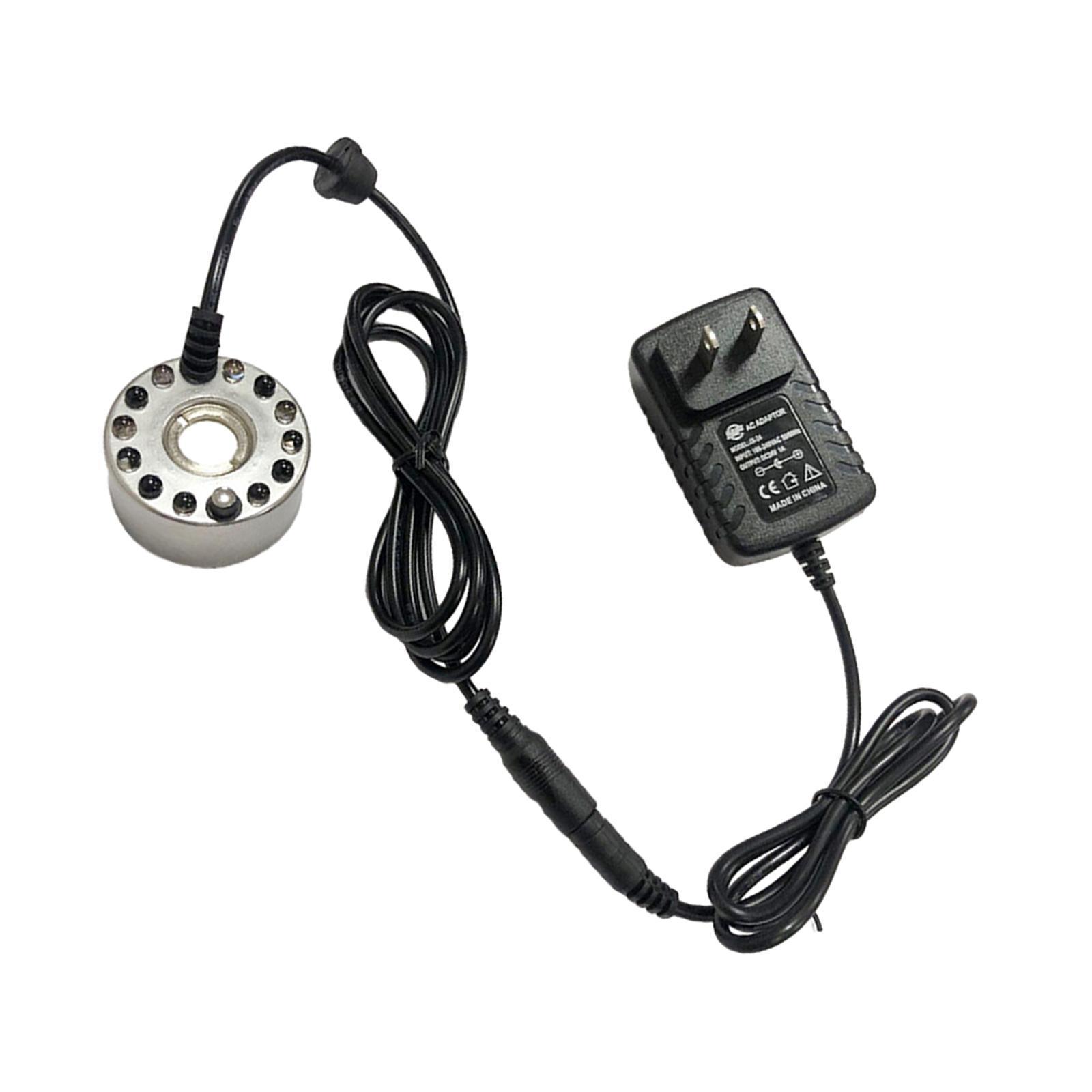 Pond Fog Machine Air Humidifier 12 LED Lights US Adapter Plug for Vase Basin