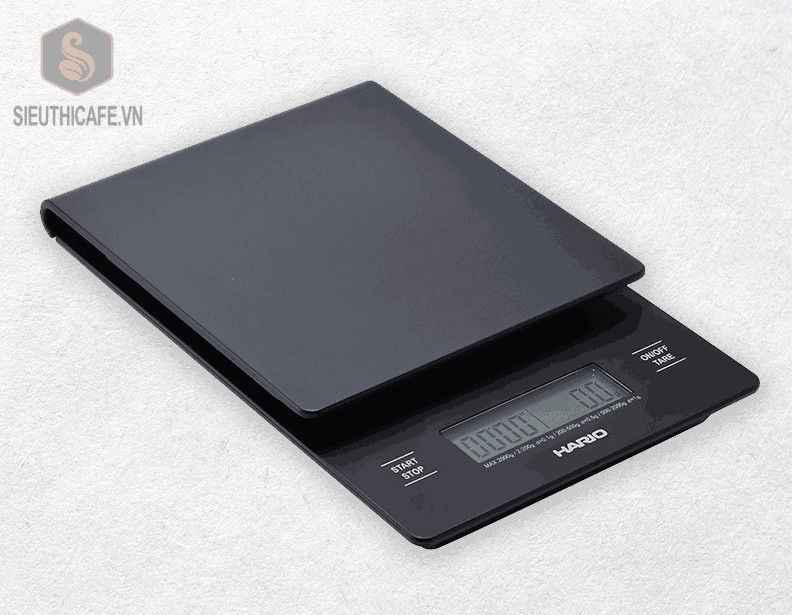 Cân điện tử Hario V60 VSTN - 2000B Digital timer Drip scale mới 2021 [Hàng chính hãng]