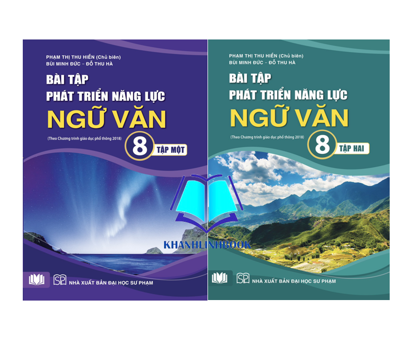 Sách - Combo Bài tập phát triển năng lực Ngữ Văn 8 - tập 1 + 2