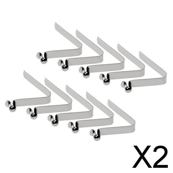 2x10 Pack Tent Pole Kayak Paddle Push Button Spring Snap Clip Locking Tube Pin