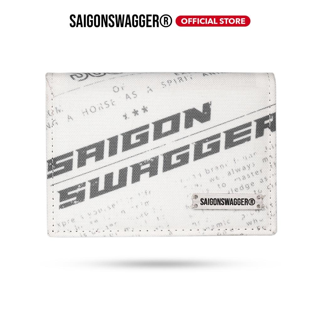 Ví Gập Đôi Nữ In Báo SAIGON SWAGGER Journal Fold Wallet