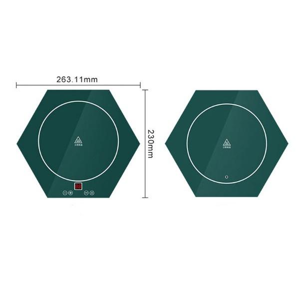 Mâm Hâm Nóng Thức Ăn Hexagon Kết Nối 40 - 99 độ C - Bộ 4 mảnh (có chế độ khóa trẻ em)