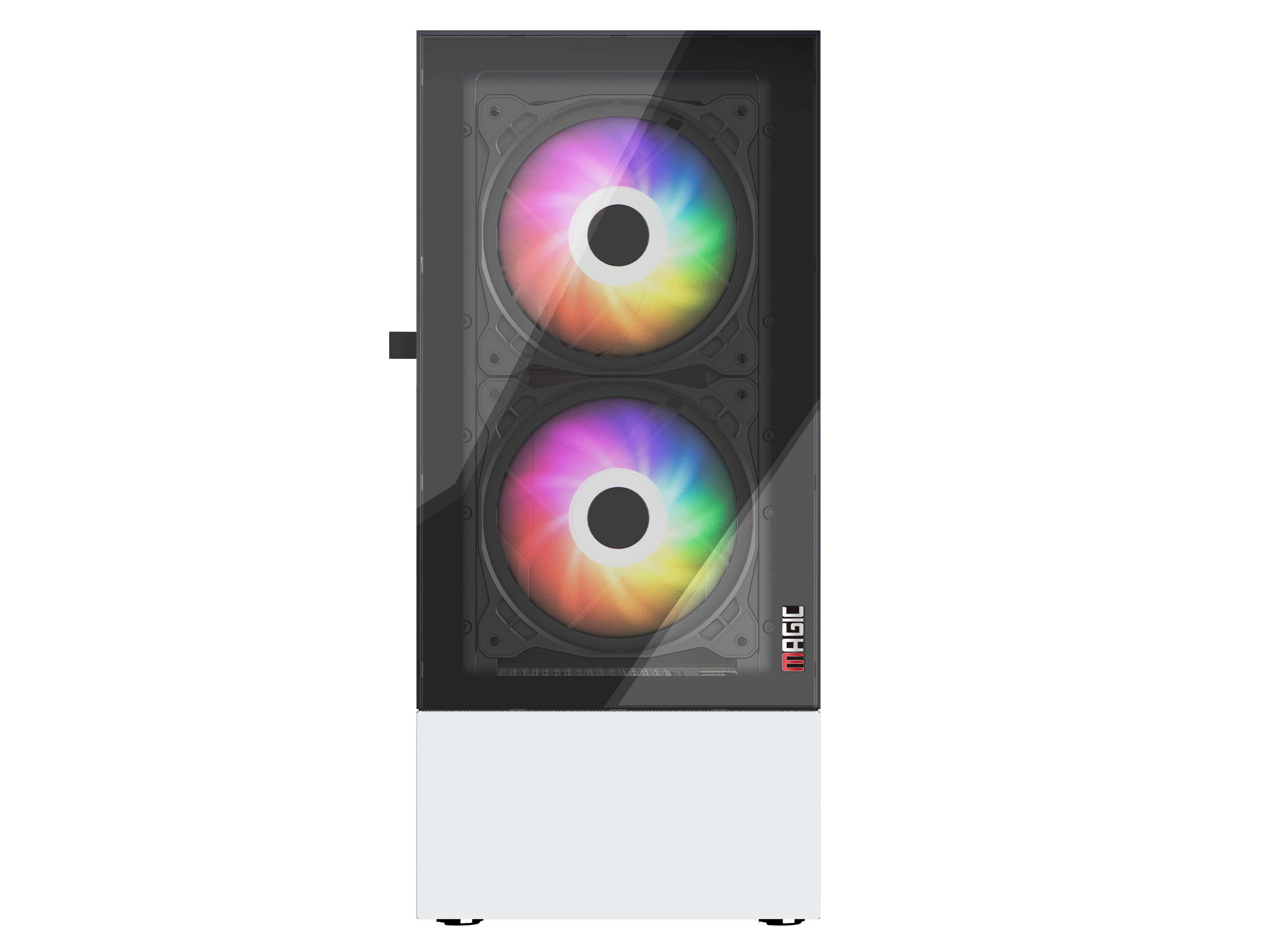 CASE MAGIC GM-04 BLACK AND WHITE GLASS 3 FAN (ATX) - Hàng chính hãng