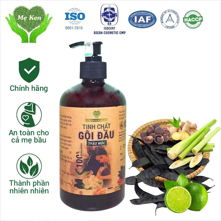 Tinh chất gội đầu cô đặc thảo mộc dưỡng tóc MẸ KEN 500 ml