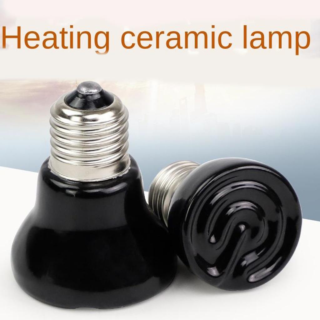 E27 Ceramic Heat Emitter Pet Reptile Frog Snake Turtle Lamp Bulb 220V