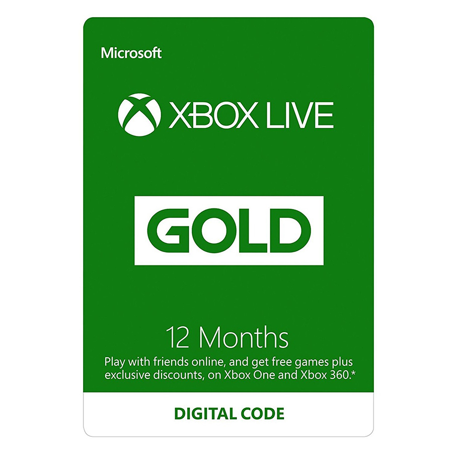 Thẻ Xbox Live Gold 12 Tháng - Hàng Chính Hãng