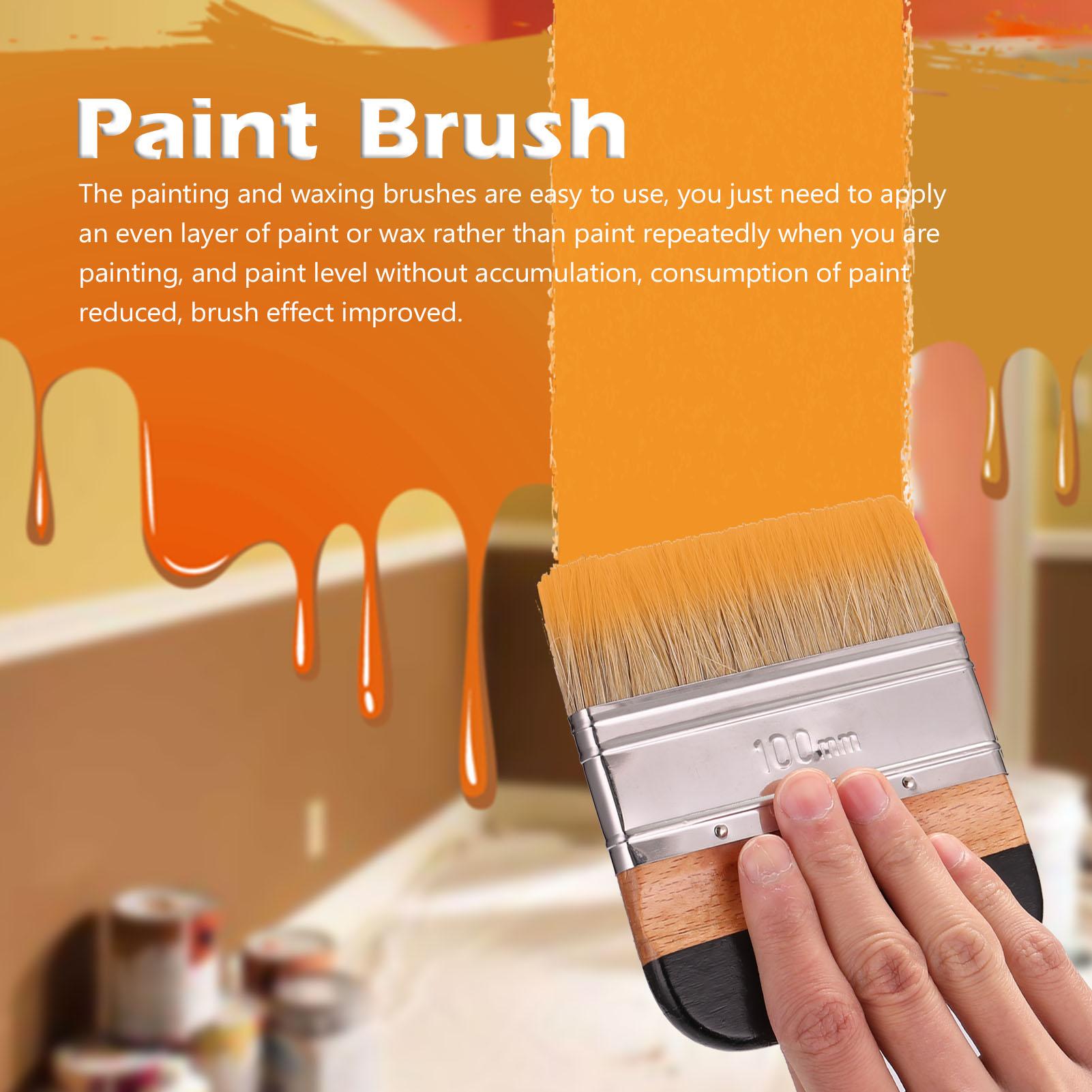 3Pcs Chalk Paint Brush Wax Paint Brushes Bristle Stencil Brushes Wood Furniture Home Wall Brush Paint Bristle Brush