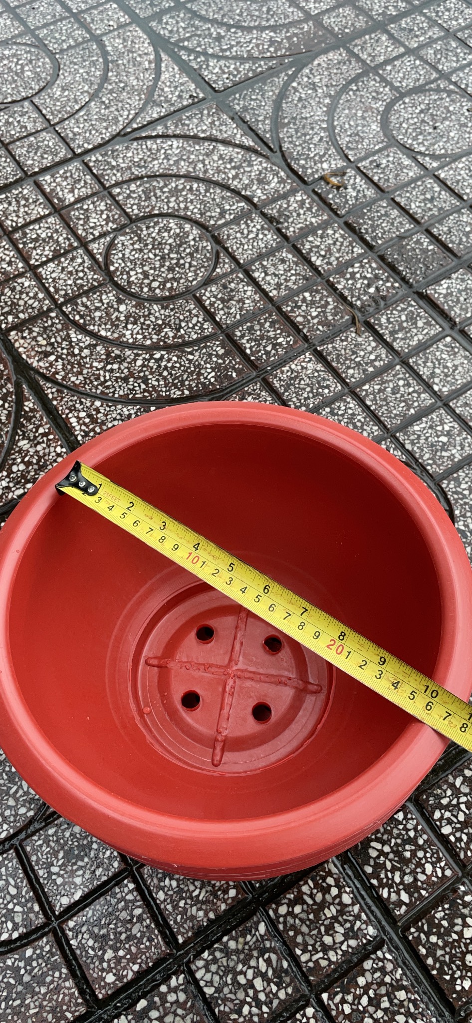 Combo 10 cái Chậu Truyền thống đỏ 30cm lọt lòng 26 cm trồng hoa, cây cảnh