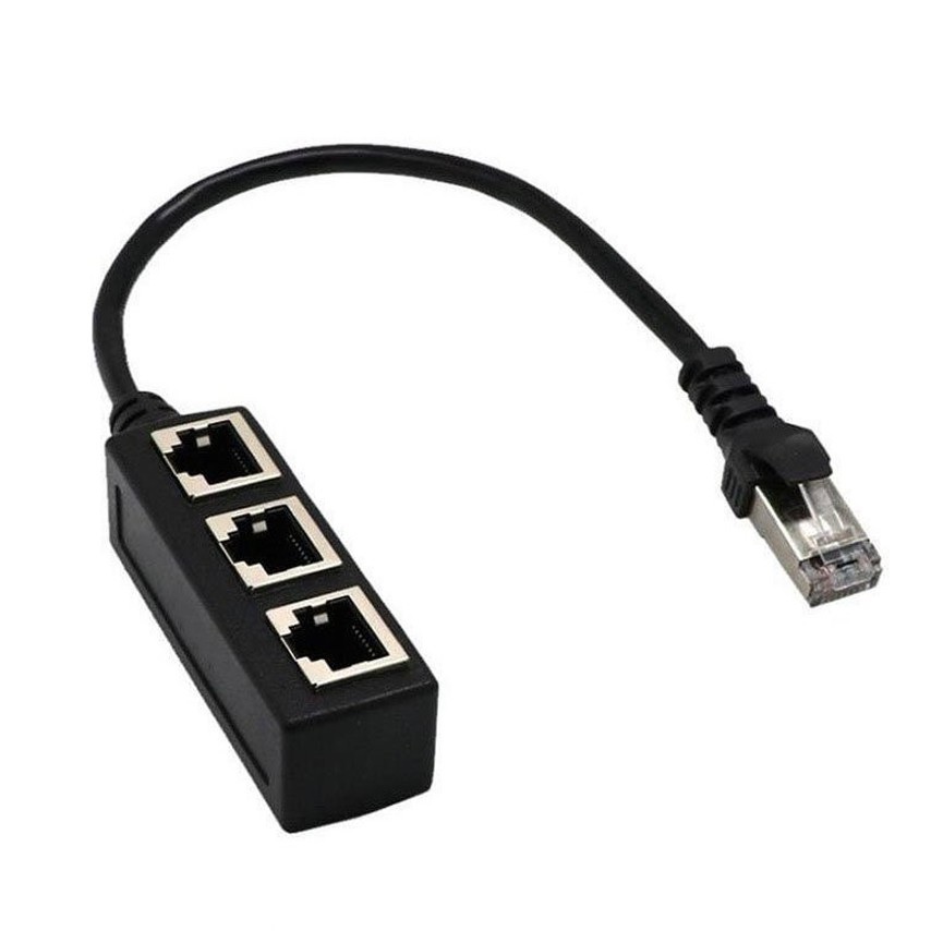 ROGTZ Bộ Chia Cổng Mạng LAN RJ45 1 Sang 3 Cổng - Hàng Nhập Khẩu
