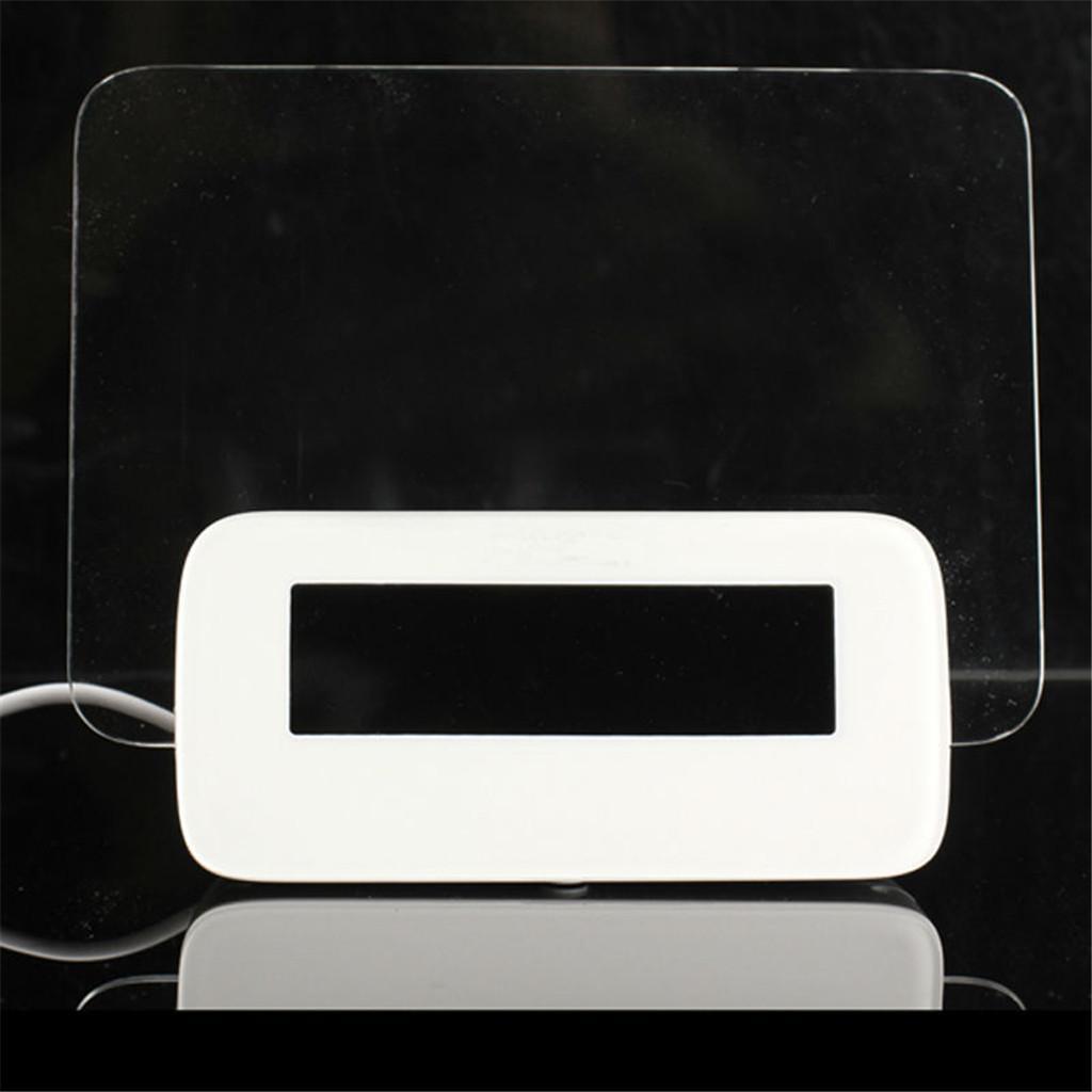LED Digital Fluorescent Message Board Date Time Clock