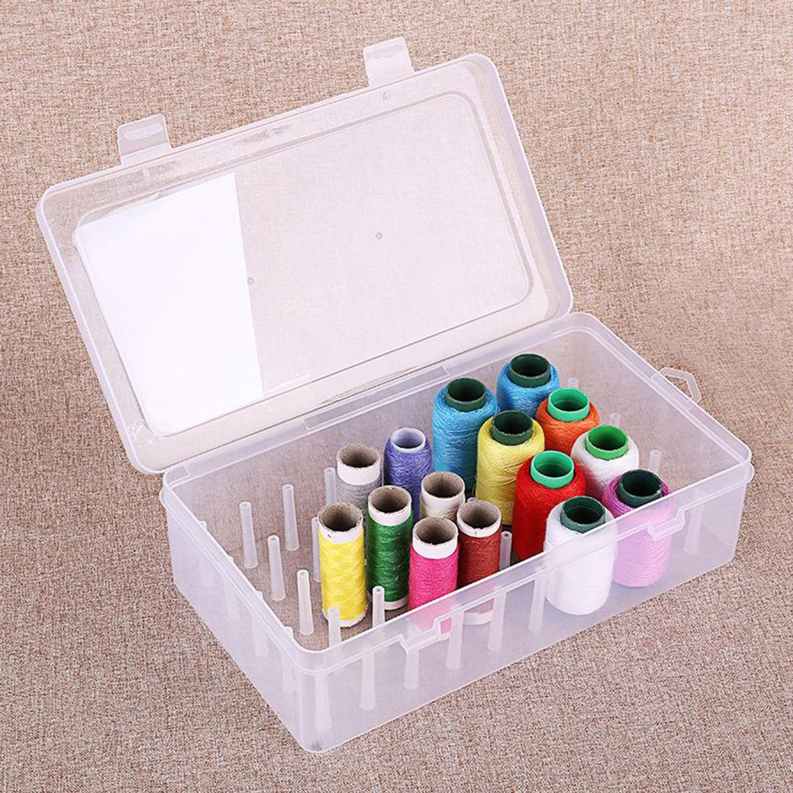2pcs Embroidery Floss Thread Storage Organizer Box Sewing Thread Bobbins Holder