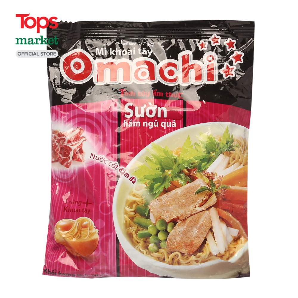 Mì Omachi Sườn Hầm Ngũ Quả Gói 80G