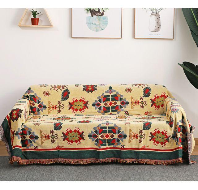 Thảm thổ cẩm , thảm trải sofa ,thảm vitage 2 mặt khác nhau