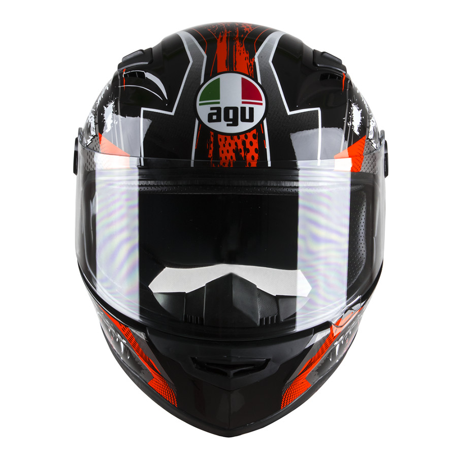 Mũ Bảo Hiểm Đẹp Fullface AGU Tem 39 Sói + Khăn Ninja + Tặng kèm túi đựng nón chống trầy